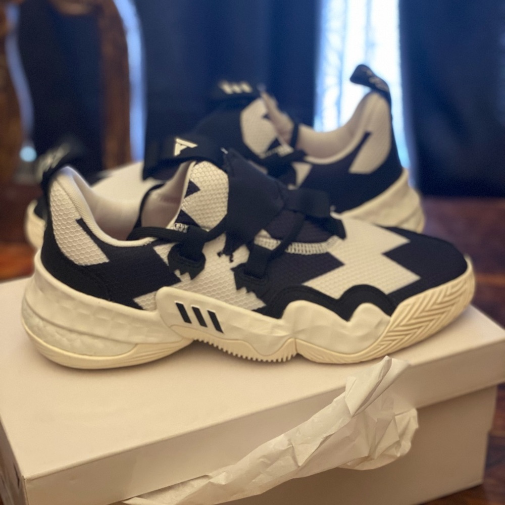 COPY - BRAND NEW DS ADIDAS TRAE YOUNG 1 SO SO DEF WHITE/BLACK SZ 8.5 un hand .